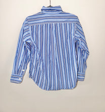 Load image into Gallery viewer, Ralph Lauren Blue Striped Shirt Size 6
