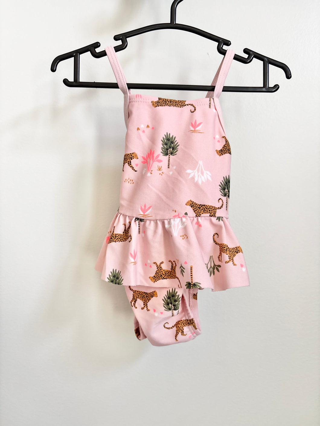 Old Navy Pink Cheetah Swimsuit Size 0-3m