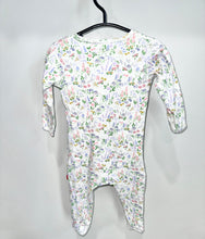 Load image into Gallery viewer, Magnetic Me Pink Flower Footie Size 6-9m
