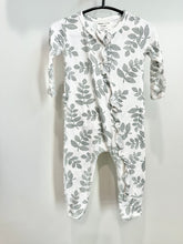 Load image into Gallery viewer, Spearmint Love Green Leaves Romper Size 6-12m
