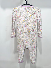 Load image into Gallery viewer, Magnetic Me Pink Floral Footie Size 3-6m
