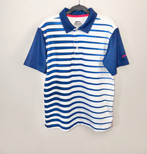 Load image into Gallery viewer, Slazenger Blue Striped Polo Size 9-10
