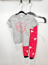 Load image into Gallery viewer, Single Hearts 2pc Outfit Size 2T
