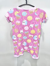 Load image into Gallery viewer, Little Sleepies Pink Breakfast Romper Size 6-12m
