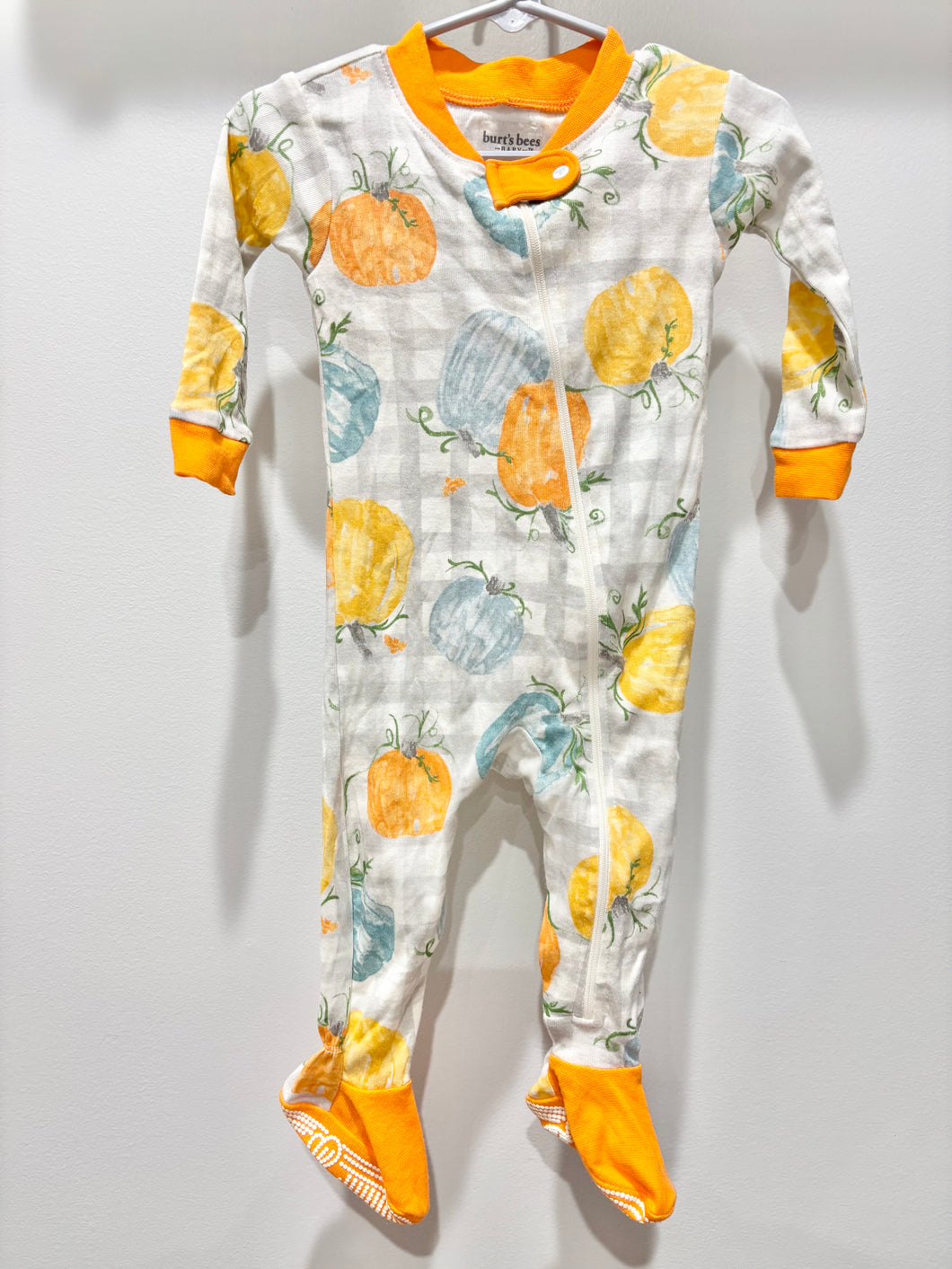 Burt's Bees Pumpkin Footie Size 3-6m