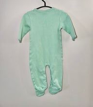 Load image into Gallery viewer, Kate Quinn Sea Green Footie Size 3-6m
