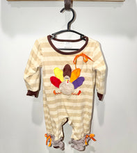 Load image into Gallery viewer, Ruffle Turkey Romper Size 6-12m

