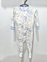 Load image into Gallery viewer, Magnetic Me Blue Floral Footie Size 9-12m
