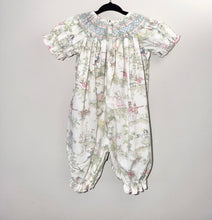 Load image into Gallery viewer, Le' Za Me Smocked Nursey Rhyme Romper Size 18m
