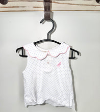 Load image into Gallery viewer, Beaufort Bonnet Blue Polka Dot Top Size 12-18m
