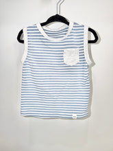 Load image into Gallery viewer, Little Road Co. Blue Striped Tank Size 2Y*
