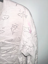 Load image into Gallery viewer, Rylee + Cru Sharks Shirt Size 6-7*
