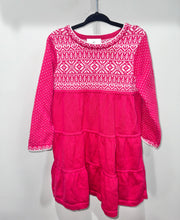 Load image into Gallery viewer, Hanna Andersson Red Snowflake Dress Size 4
