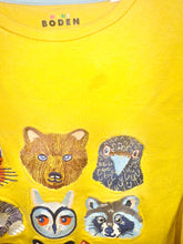 Load image into Gallery viewer, Mini Boden Yellow Animal Shirt Size 8-9Y

