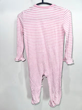 Load image into Gallery viewer, Little Me Pink Striped Footie Size 6m
