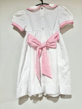 Load image into Gallery viewer, Smockingbird Pink Cross Smocked Dress Size 3T
