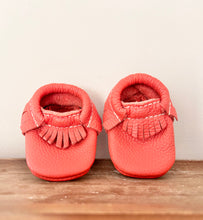 Load image into Gallery viewer, Freshly Picked Coral Moccasins Size 1
