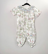 Load image into Gallery viewer, Le' Za Me Smocked Nursey Rhyme Romper Size 18m
