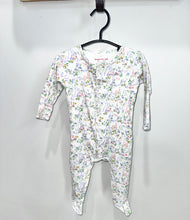 Load image into Gallery viewer, Magnetic Me Pink Flower Footie Size 6-9m
