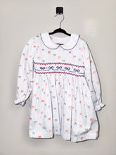 Load image into Gallery viewer, Ruth &amp; Ralph Bow Smocked Dress Size 4T
