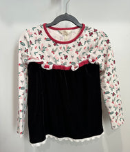 Load image into Gallery viewer, Matilda Jane Lucie Holiday Velour Top Size 6
