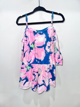 Load image into Gallery viewer, Lilly Pulitzer Blue Floral Romper Size 2-3
