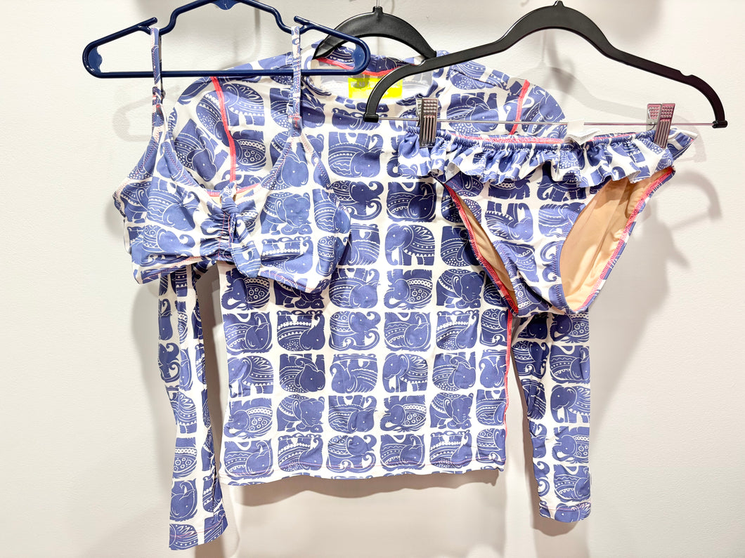 Crewcuts Elephant 3pc Swim Set Size 14