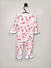 Load image into Gallery viewer, Little Bear Smocks Santa Sleeper Size 6m
