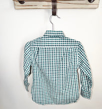Load image into Gallery viewer, Crewcuts Green Plaid Shirt Size 4-5
