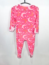 Load image into Gallery viewer, Kickee Pants Pink Stars Footie Size 12-18m
