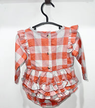 Load image into Gallery viewer, Ruffle Butts Plaid Bubble Size 6-12m
