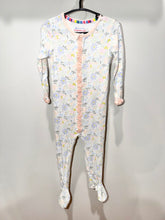 Load image into Gallery viewer, Magnetic Me Blue Floral Footie Size 12-18m

