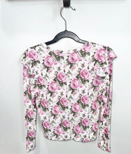 Load image into Gallery viewer, Posh Peanut Pink Roses Top Size 7-8Y
