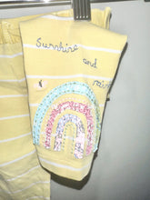 Load image into Gallery viewer, NEXT Yellow Rainbow Leggings Size 12-18m
