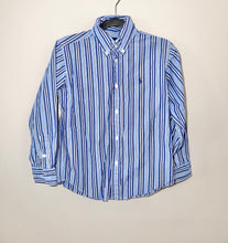 Load image into Gallery viewer, Ralph Lauren Blue Striped Shirt Size 6
