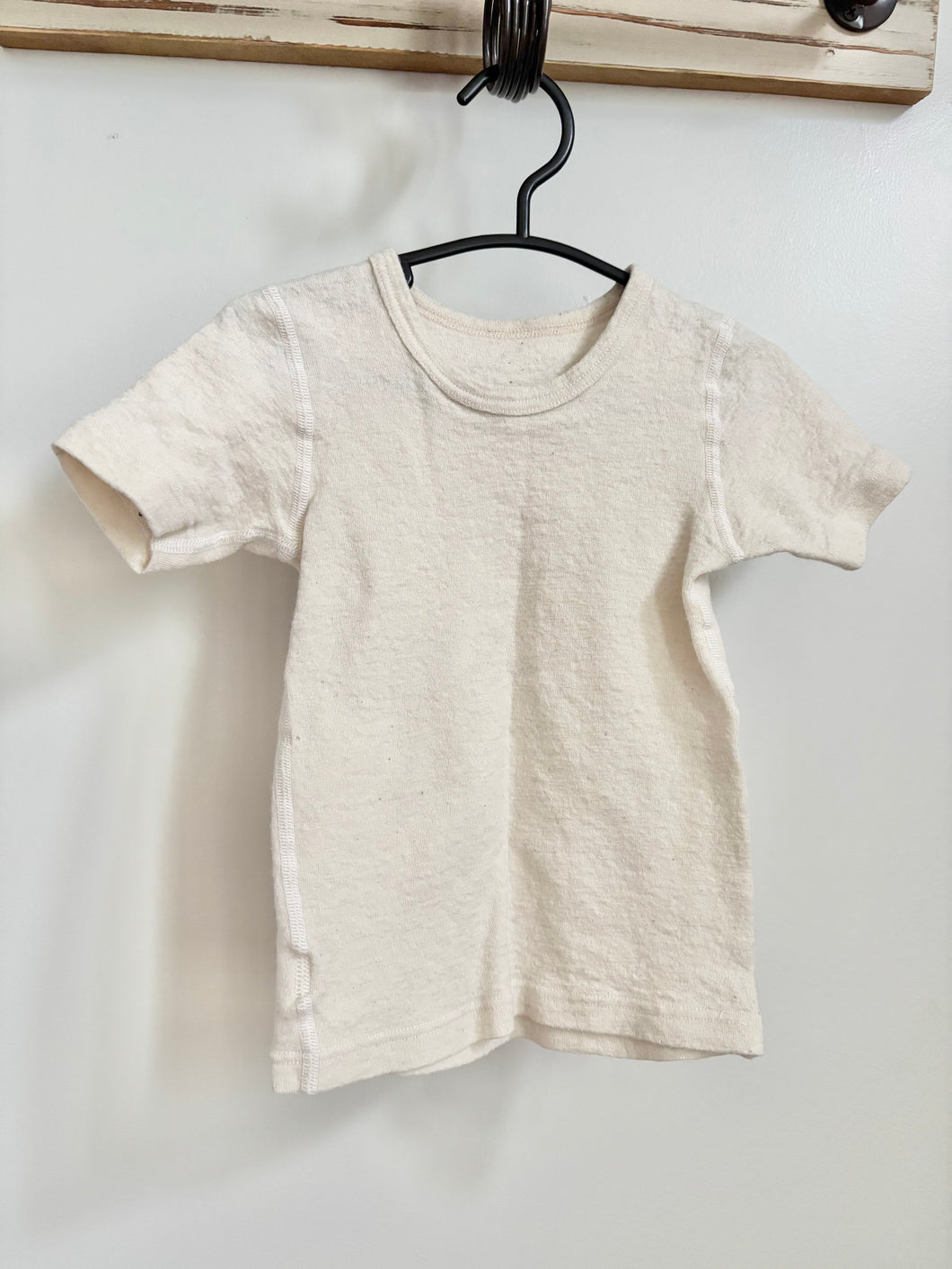 Ruskovilla Cream Merino Wool Shirt Size 2-3