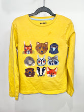 Load image into Gallery viewer, Mini Boden Yellow Animal Shirt Size 8-9Y
