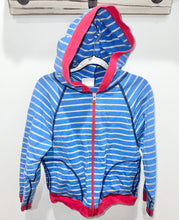 Load image into Gallery viewer, Hanna Andersson Blue Striped Jacket Size 6-7Y
