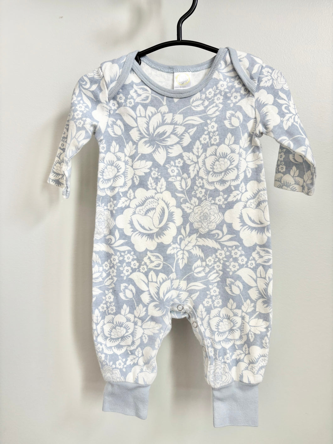 Tesa Babe Blue Flower Romper Size 3-6m