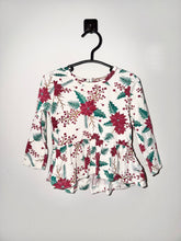 Load image into Gallery viewer, Ruffle Butts Poinsettia Top Size 12-18m

