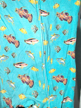 Load image into Gallery viewer, Free Birdees Blue Fish Romper Size 6-9m*
