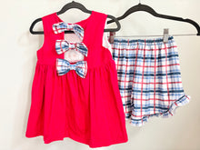 Load image into Gallery viewer, Awe Smocks 4th Of July Smocked 2pc Outfit Size 6

