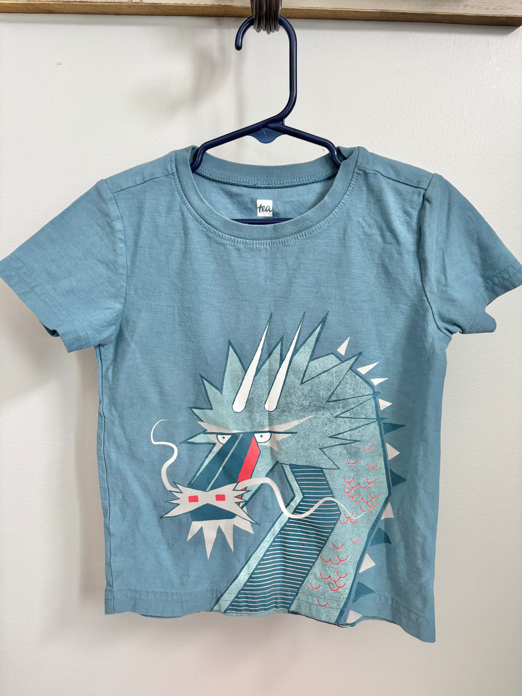 Tea Collection Blue Dragon Shirt Size 3