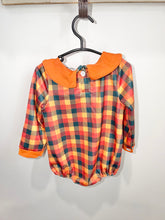 Load image into Gallery viewer, Abby &amp; Evie Smocked Turkey Bubble Size 12m
