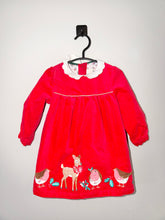 Load image into Gallery viewer, Baby Boden Red Bird Dress Size 9-12m
