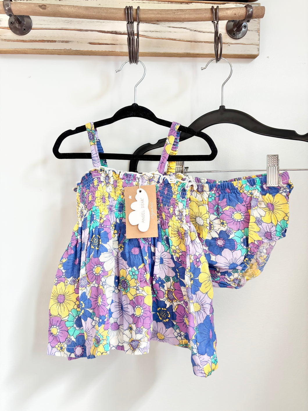 Angel Dear Purple Flower 2pc Set Size 18-24m