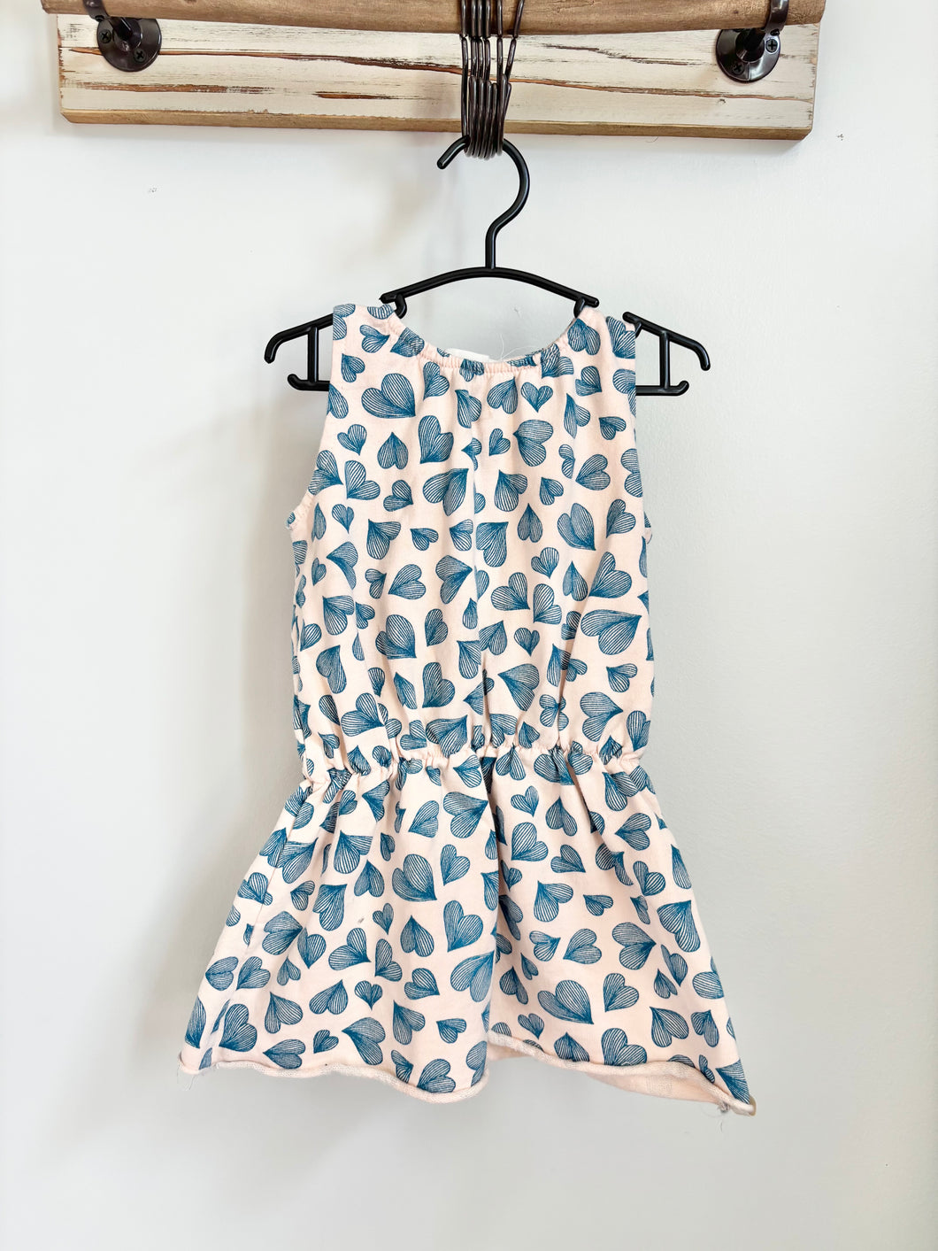 Go Gently Blue Heart Dress Size 18-24m