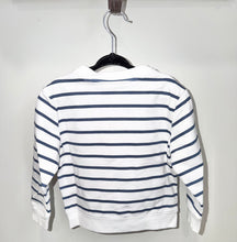Load image into Gallery viewer, Janie &amp; Jack Blue Striped Sweater Size 2T
