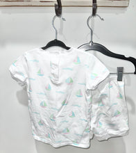 Load image into Gallery viewer, Sal &amp; Pimenta Sailboat Pajamas Size 4*
