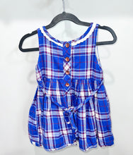 Load image into Gallery viewer, Sweethoney Blue Plaid Tunic Size 5Y
